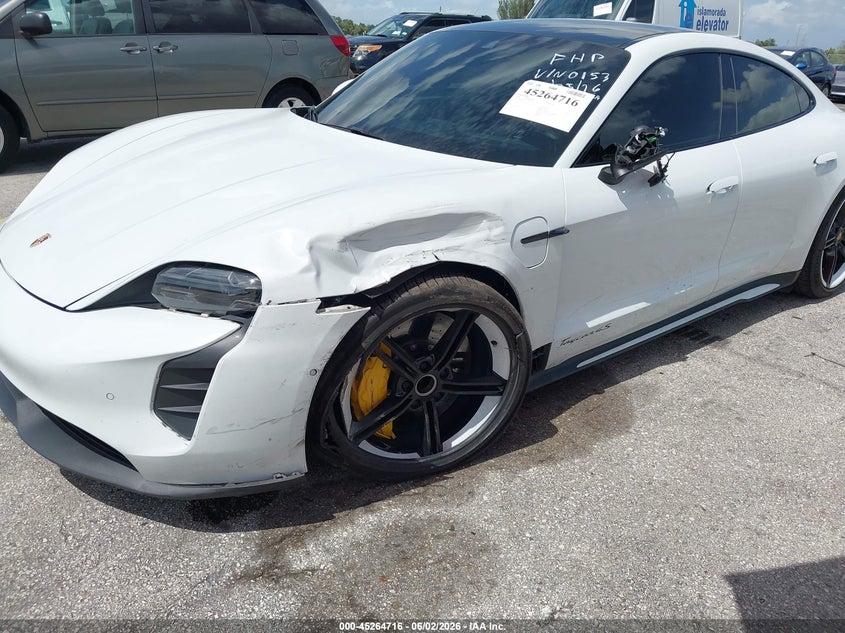 2020 Porsche Taycan VIN WP0AB2Y15LSA50153 IAAI salvage auction — SIDE, Salvage Title, sold $21,900 on 2026-08-09 (photo 6)
