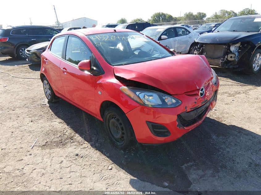 2013 Mazda 2 VIN JM1DE1KY4D0164465 IAAI salvage auction — FRONT END, Salvage Title, sold $375 on 2026-07-15 (photo 1)