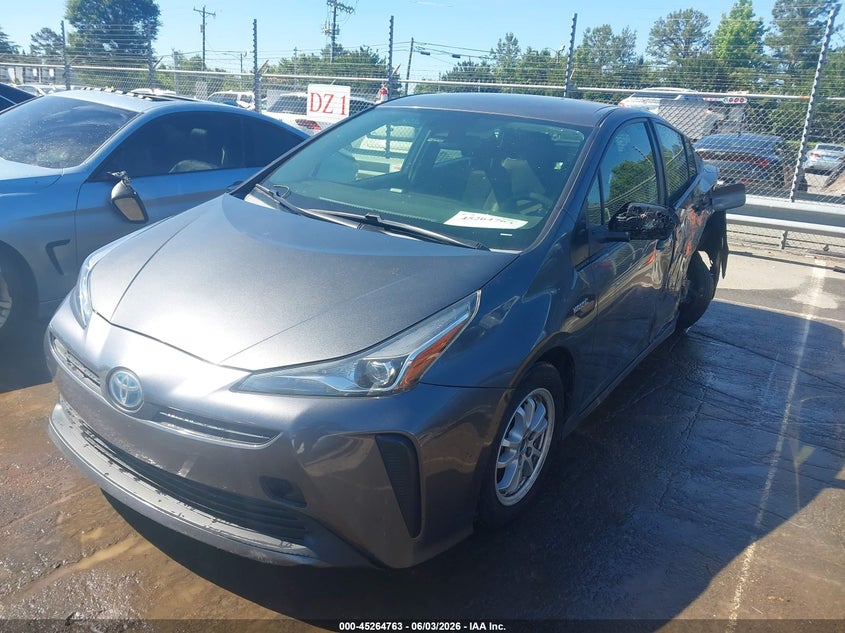 2020 Toyota Prius VIN JTDKARFU3L3119054 IAAI salvage auction — SIDE, Salvage Title, sold $1,800 on 2026-07-16 (photo 2)