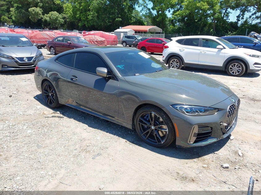 2021 BMW 4er VIN WBA13AR0XMCE77608 IAAI salvage auction — FRONT END, Salvage Title, sold $16,200 on 2026-07-29 (photo 1)