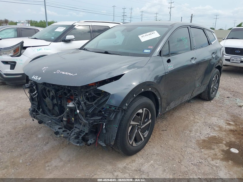 2023 Kia Sportage VIN KNDPU3AG4P7022343 IAAI salvage auction — FRONT END, Salvage Title, sold $7,500 on 2026-08-01 (photo 2)