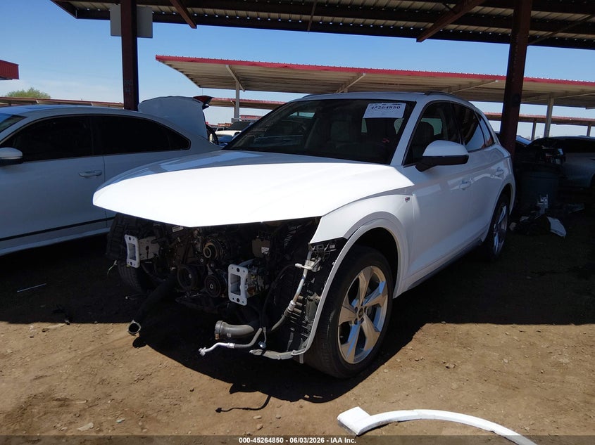2022 Audi Q5 VIN WA1EAAFY0N2013892 IAAI salvage auction — FRONT END, Salvage Title, sold $15,400 on 2026-07-14 (photo 2)