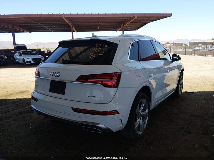 2022 Audi Q5 VIN WA1EAAFY0N2013892 IAAI salvage auction — FRONT END, Salvage Title, sold $15,400 on 2026-07-14 (photo 4)