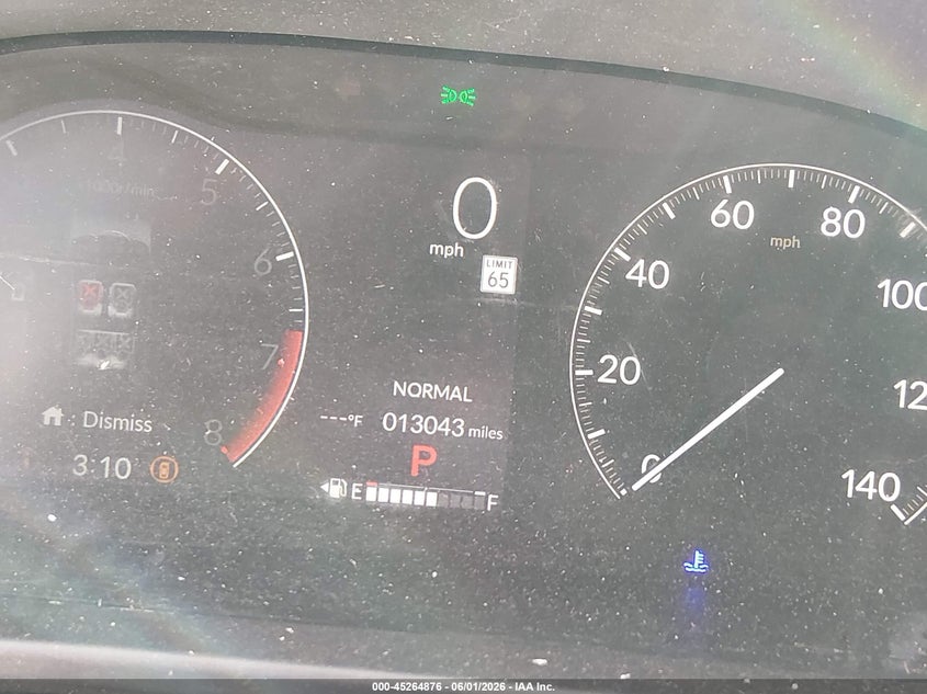 2026 Honda Hr-v VIN 3CZRZ2H54TM713827 IAAI salvage auction — FRONT END, Salvage Title, sold $4,150 on 2026-07-31 (photo 7)