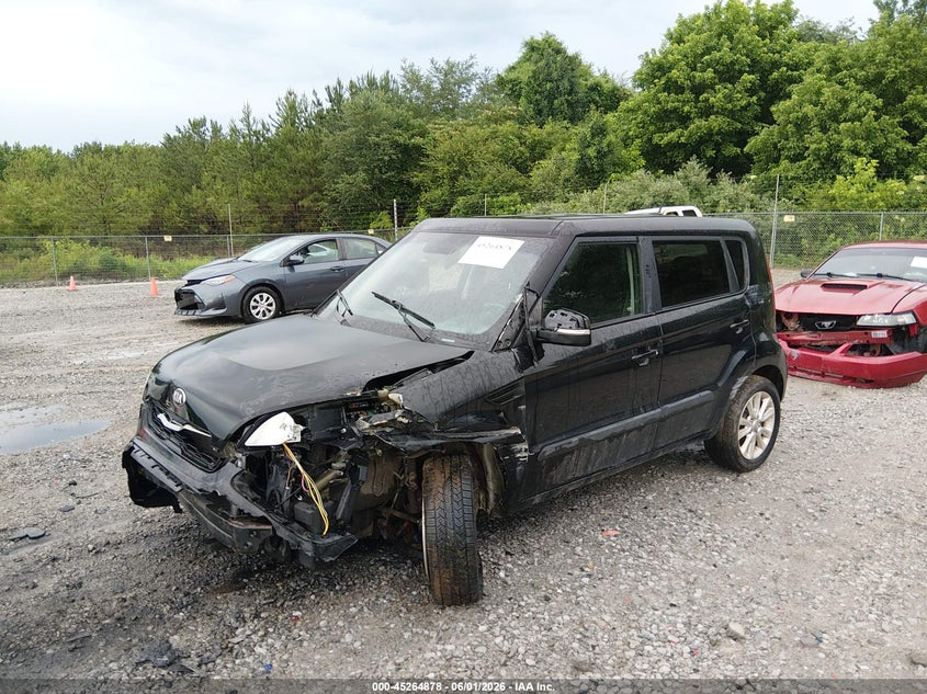 2013 Kia Soul VIN KNDJT2A67D7626247 IAAI salvage auction — LEFT FRONT, Salvage Title, sold $375 on 2026-07-06 (photo 2)