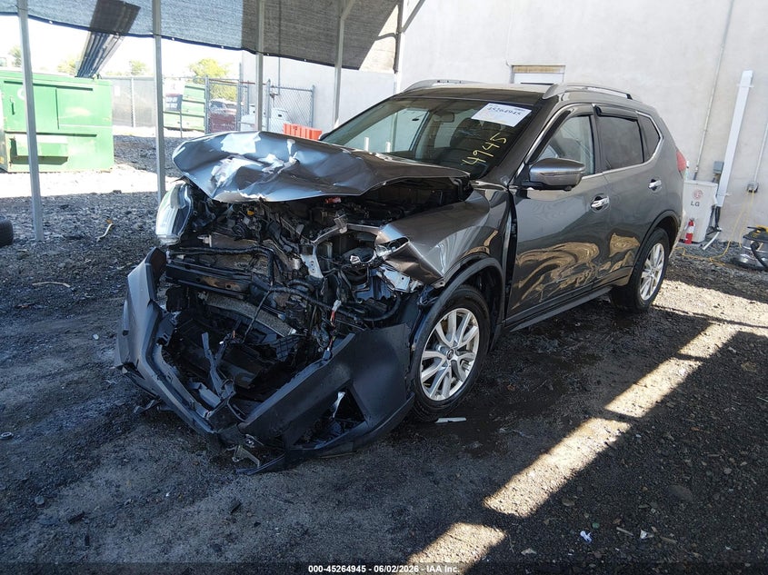 2017 Nissan Rogue VIN KNMAT2MV6HP563893 IAAI salvage auction — FRONT END, Salvage Title, sold $550 on 2026-07-06 (photo 2)