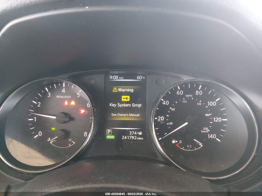2017 Nissan Rogue VIN KNMAT2MV6HP563893 IAAI salvage auction — FRONT END, Salvage Title, sold $550 on 2026-07-06 (photo 7)