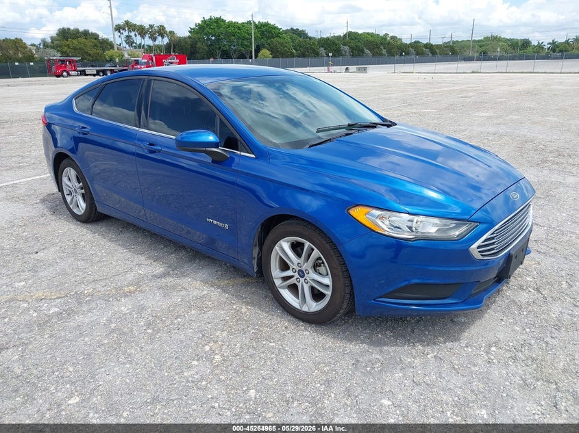2018 Ford Fusion VIN 3FA6P0LU4JR235710 IAAI salvage auction — NORMAL WEAR, Sf97 (Florida), sold $9,100 on 2026-07-16 (photo 1)