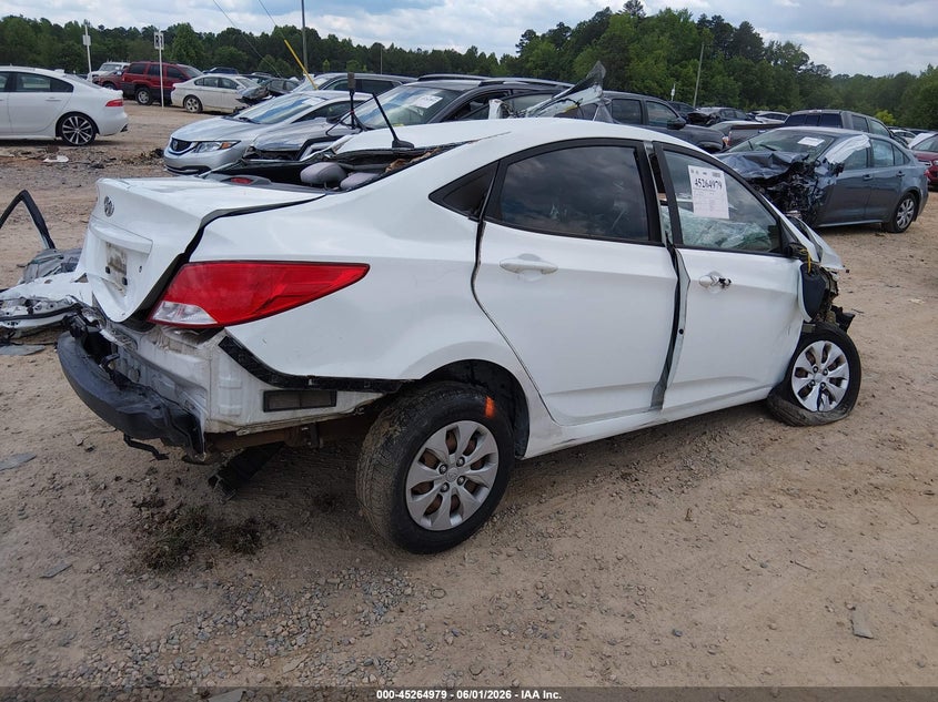 2016 Hyundai Accent VIN KMHCT4AE0GU969236 IAAI salvage auction — SIDE, Salvage Title, sold $350 on 2026-07-20 (photo 4)