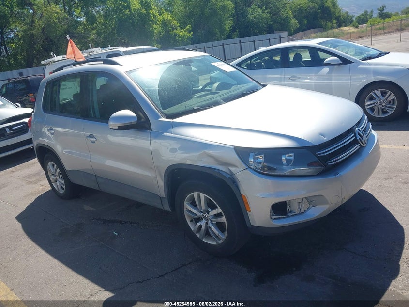 2017 Volkswagen Tiguan VIN WVGBV7AX5HK026815 IAAI salvage auction — LEFT & RIGHT, Salvage Title, sold $3,250 on 2026-07-23 (photo 1)