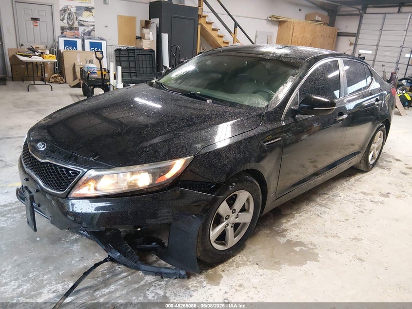 2015 Kia Optima VIN 5XXGM4A76FG487072 IAAI salvage auction — FRONT END, Salvage Title, sold $1,150 on 2026-07-22 (photo 2)