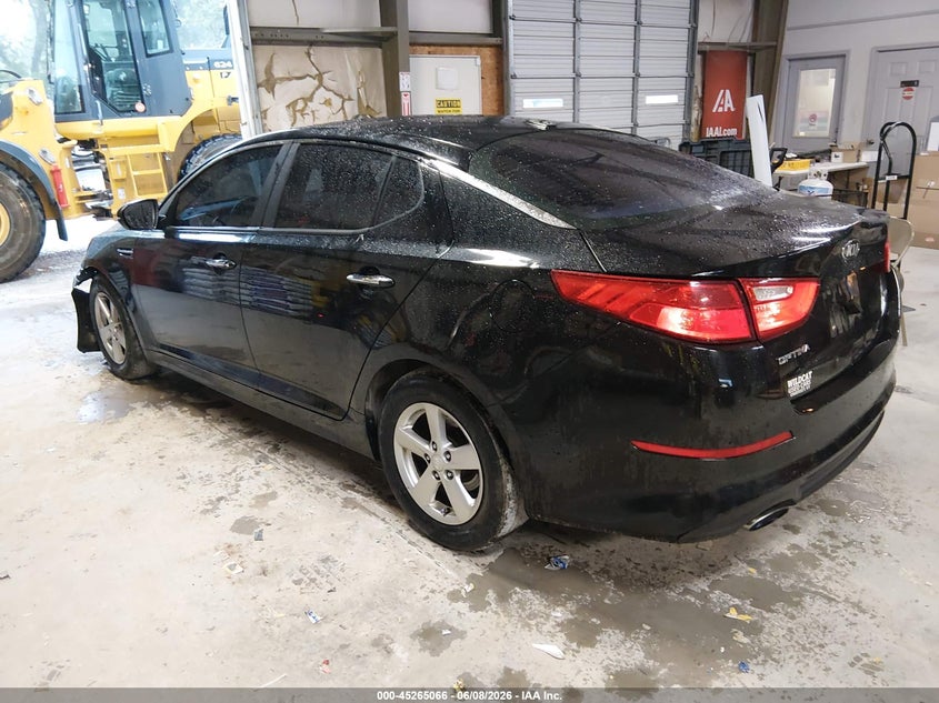 2015 Kia Optima VIN 5XXGM4A76FG487072 IAAI salvage auction — FRONT END, Salvage Title, sold $1,150 on 2026-07-22 (photo 3)