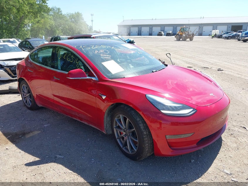 2019 Tesla Model 3 VIN 5YJ3E1EB0KF237669 IAAI salvage auction — REAR END, Salvage Title, sold $7,150 on 2026-07-16 (photo 1)