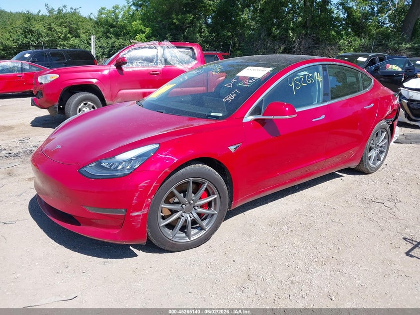 2019 Tesla Model 3 VIN 5YJ3E1EB0KF237669 IAAI salvage auction — REAR END, Salvage Title, sold $7,150 on 2026-07-16 (photo 2)