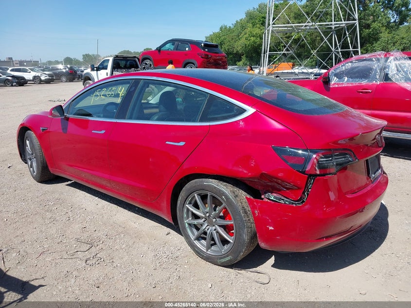 2019 Tesla Model 3 VIN 5YJ3E1EB0KF237669 IAAI salvage auction — REAR END, Salvage Title, sold $7,150 on 2026-07-16 (photo 3)