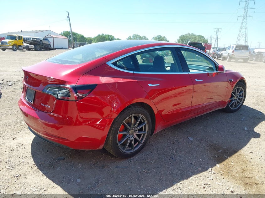 2019 Tesla Model 3 VIN 5YJ3E1EB0KF237669 IAAI salvage auction — REAR END, Salvage Title, sold $7,150 on 2026-07-16 (photo 4)