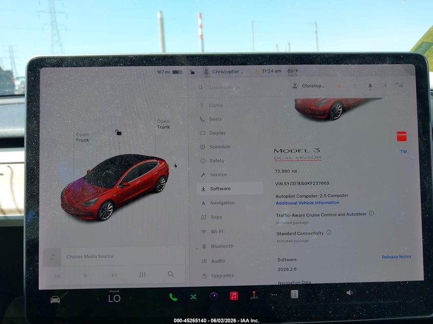 2019 Tesla Model 3 VIN 5YJ3E1EB0KF237669 IAAI salvage auction — REAR END, Salvage Title, sold $7,150 on 2026-07-16 (photo 7)