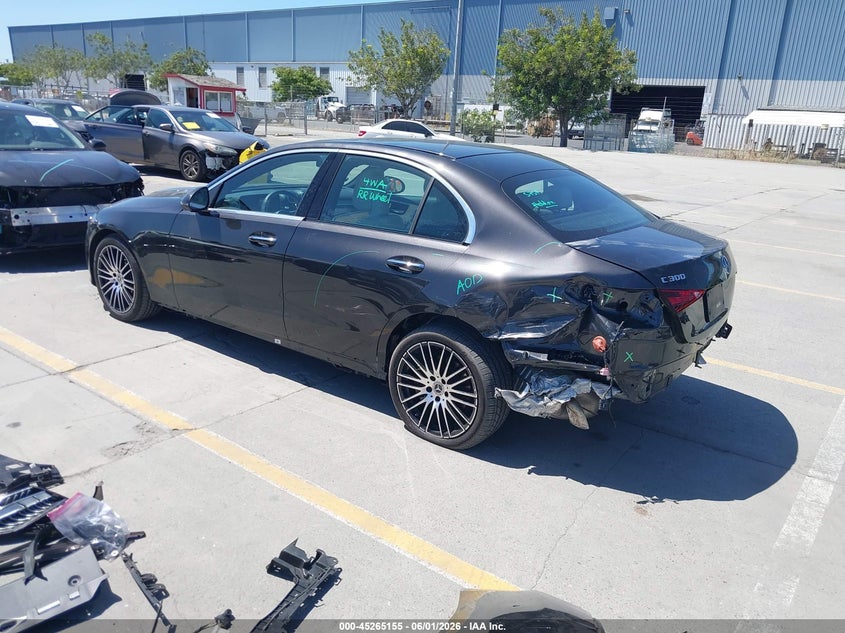 2025 Mercedes-benz VIN W1KAF4GB9SR267451 IAAI salvage auction — REAR END, Salvage Title, sold $21,100 on 2026-07-27 (photo 3)