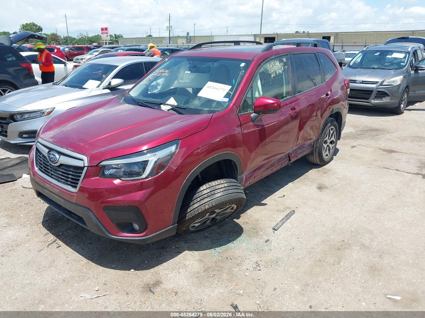 2021 Subaru Forester VIN JF2SKAJC9MH471395 IAAI salvage auction — LEFT & RIGHT, Salvage Title, sold $2,100 on 2026-07-15 (photo 2)