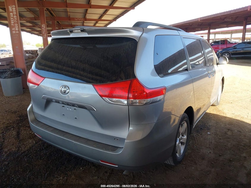 2014 Toyota Sienna VIN 5TDKK3DC5ES447582 IAAI salvage auction — NORMAL WEAR, Salvage Title, sold $3,000 on 2026-07-07 (photo 4)