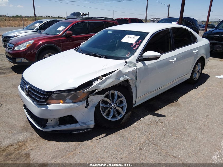 2016 Volkswagen Passat VIN 1VWAT7A33GC041046 IAAI salvage auction — FRONT END, Salvage Title, sold $625 on 2026-07-26 (photo 2)
