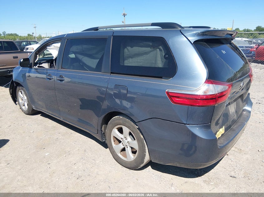 2017 Toyota Sienna VIN 5TDKZ3DC0HS882123 IAAI salvage auction — LEFT FRONT, Salvage Title, sold $3,850 on 2026-07-22 (photo 3)
