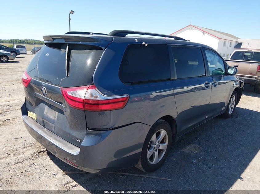 2017 Toyota Sienna VIN 5TDKZ3DC0HS882123 IAAI salvage auction — LEFT FRONT, Salvage Title, sold $3,850 on 2026-07-22 (photo 4)