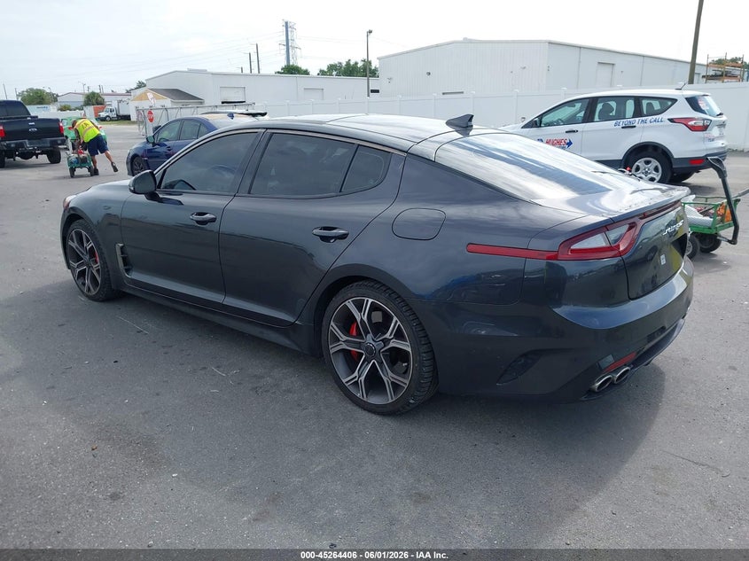 2021 Kia Stinger VIN KNAE45LC4M6088452 IAAI salvage auction — RIGHT SIDE, Salvage Title, sold $7,200 on 2026-08-10 (photo 3)