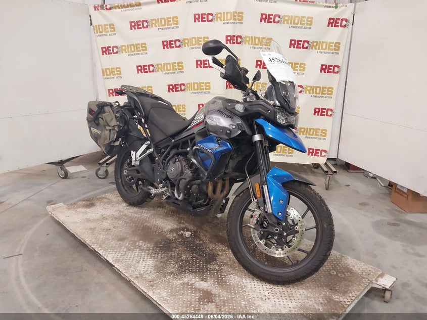 2021 Triumph motorcycle Tiger VIN SMTE68DG0MTAE2859 IAAI salvage auction — SIDE, Bill Of Sale (Georgia), sold $3,200 on 2026-07-22 (photo 1)