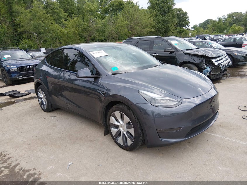 2023 Tesla Model y VIN 7SAYGDEE6PA199982 IAAI salvage auction — HAIL, Salvage Title, sold $14,100 on 2026-07-30 (photo 1)