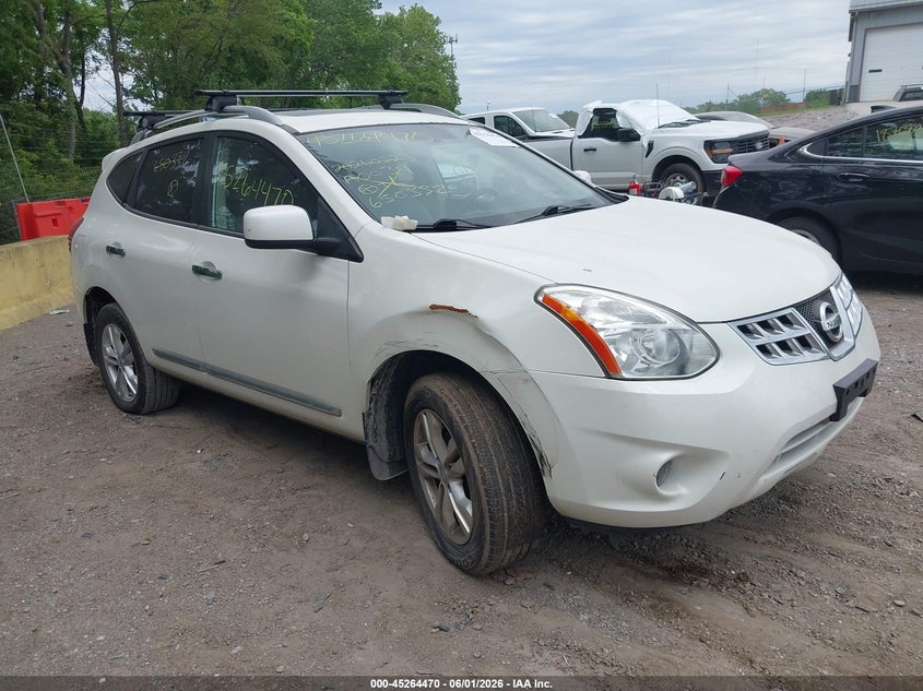 2013 Nissan Rogue VIN JN8AS5MV6DW650332 IAAI salvage auction — LEFT REAR, Salvage Title, sold $725 on 2026-07-22 (photo 1)