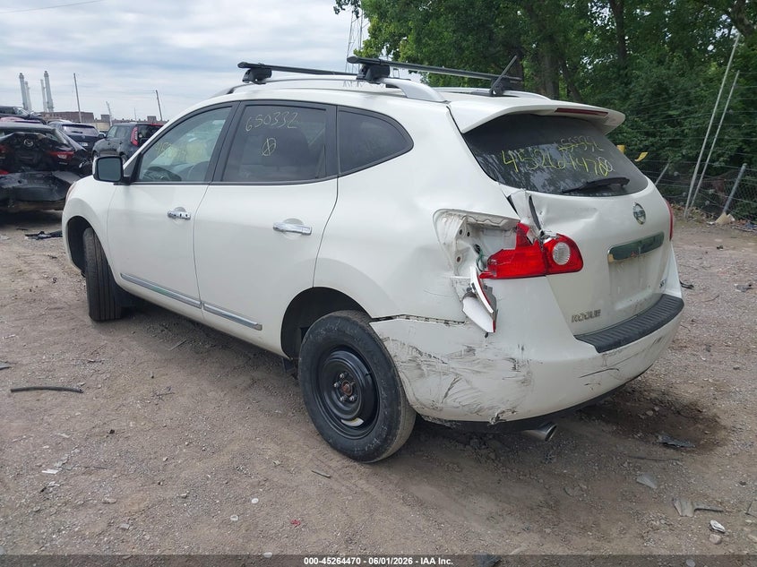 2013 Nissan Rogue VIN JN8AS5MV6DW650332 IAAI salvage auction — LEFT REAR, Salvage Title, sold $725 on 2026-07-22 (photo 3)