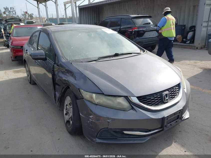 2015 Honda Civic VIN 19XFB2F54FE707590 IAAI salvage auction — RIGHT FRONT, Salvage Title, sold $1,500 on 2026-07-22 (photo 1)