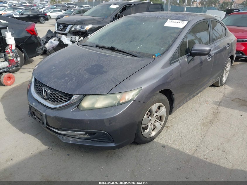 2015 Honda Civic VIN 19XFB2F54FE707590 IAAI salvage auction — RIGHT FRONT, Salvage Title, sold $1,500 on 2026-07-22 (photo 2)