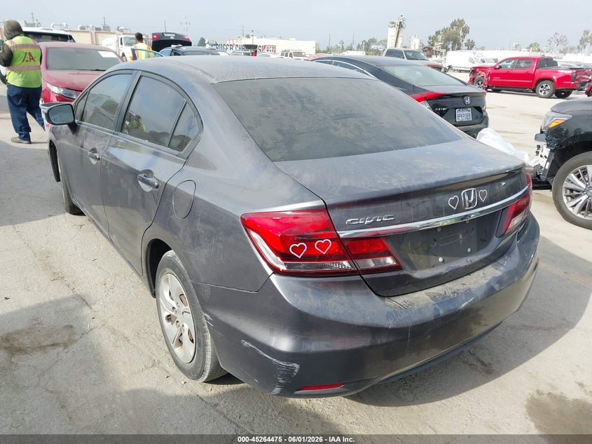 2015 Honda Civic VIN 19XFB2F54FE707590 IAAI salvage auction — RIGHT FRONT, Salvage Title, sold $1,500 on 2026-07-22 (photo 3)