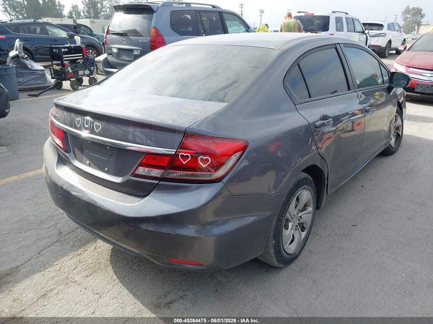 2015 Honda Civic VIN 19XFB2F54FE707590 IAAI salvage auction — RIGHT FRONT, Salvage Title, sold $1,500 on 2026-07-22 (photo 4)