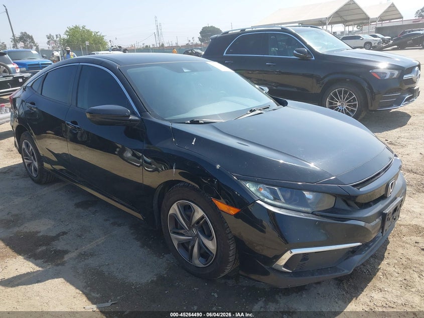 2020 Honda Civic VIN 19XFC2F65LE213160 IAAI salvage auction — REAR END, Salvage Title, sold $3,900 on 2026-07-22 (photo 1)