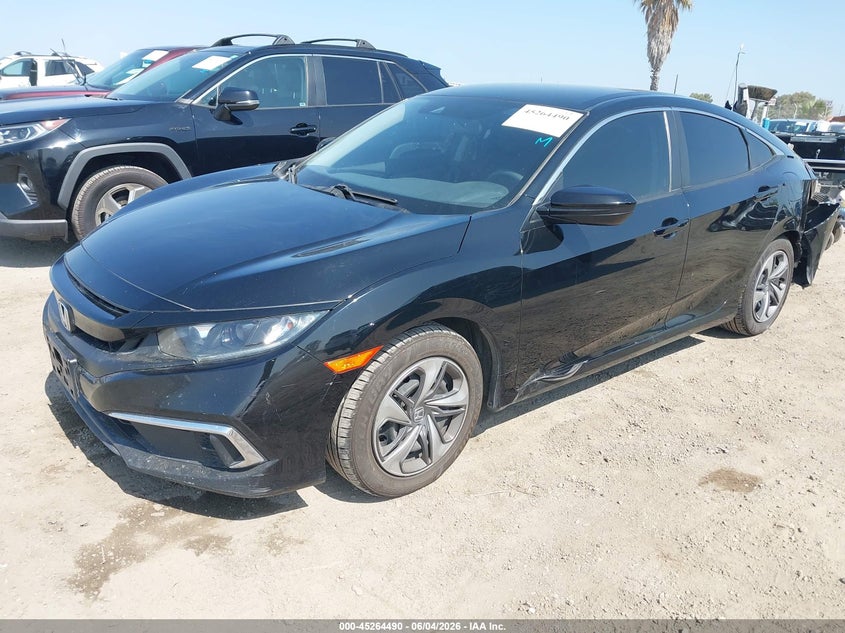 2020 Honda Civic VIN 19XFC2F65LE213160 IAAI salvage auction — REAR END, Salvage Title, sold $3,900 on 2026-07-22 (photo 2)