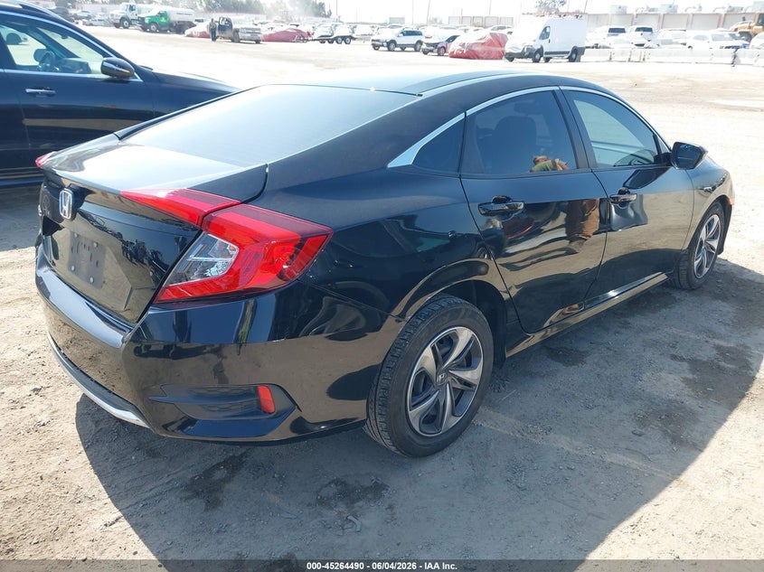 2020 Honda Civic VIN 19XFC2F65LE213160 IAAI salvage auction — REAR END, Salvage Title, sold $3,900 on 2026-07-22 (photo 4)