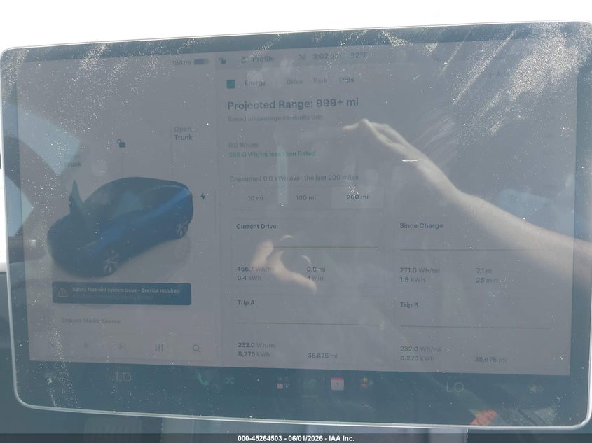 2024 Tesla Model y VIN 7SAYGDED2RF003579 IAAI salvage auction — FRONT END, Salvage Title, sold $9,600 on 2026-08-03 (photo 7)