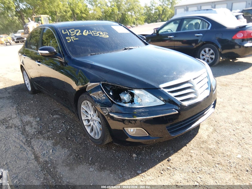 2011 Hyundai Genesis VIN KMHGC4DE3BU139176 IAAI salvage auction — RIGHT FRONT, Clear (Indiana), sold $1,875 on 2026-07-22 (photo 1)