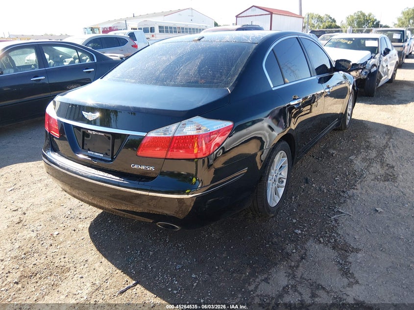 2011 Hyundai Genesis VIN KMHGC4DE3BU139176 IAAI salvage auction — RIGHT FRONT, Clear (Indiana), sold $1,875 on 2026-07-22 (photo 4)