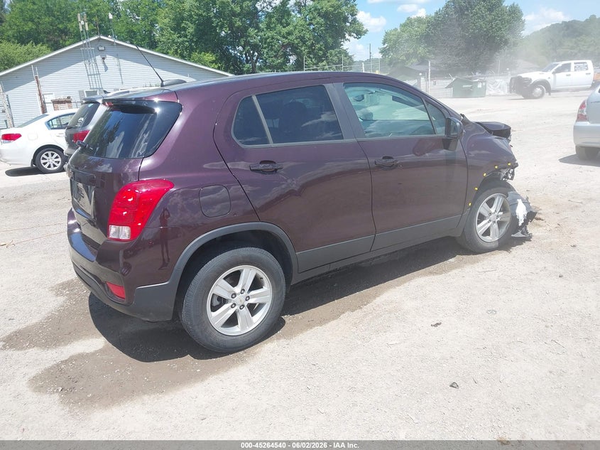 2020 Chevrolet Trax VIN KL7CJNSB5LB336044 IAAI salvage auction — FRONT END, Salvage Title, sold $1,850 on 2026-07-06 (photo 4)