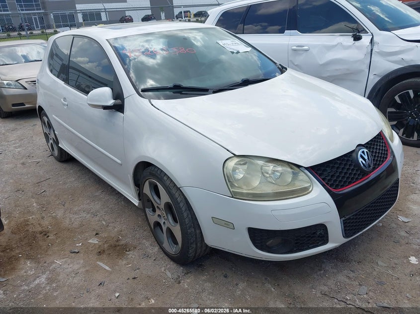 2007 Volkswagen Gti VIN WVWFV71K17W113743 IAAI salvage auction — HAIL, Original (Texas), sold $1,200 on 2026-08-18 (photo 1)