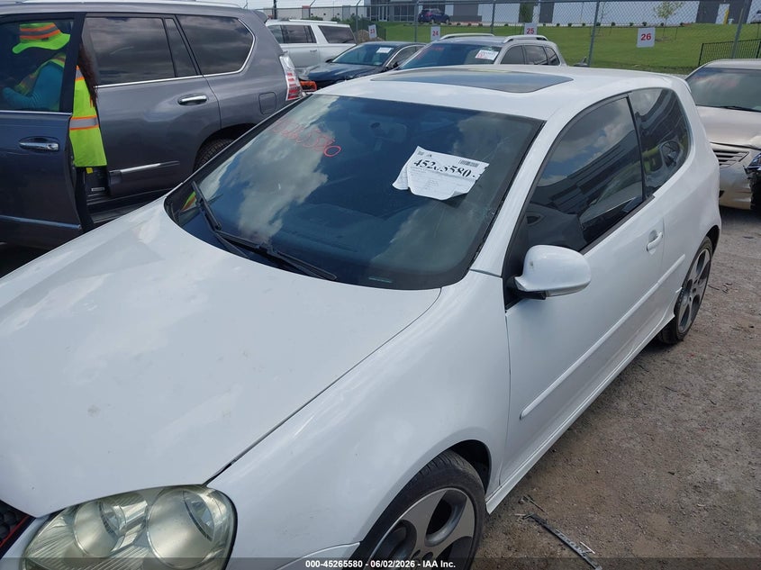 2007 Volkswagen Gti VIN WVWFV71K17W113743 IAAI salvage auction — HAIL, Original (Texas), sold $1,200 on 2026-08-18 (photo 6)