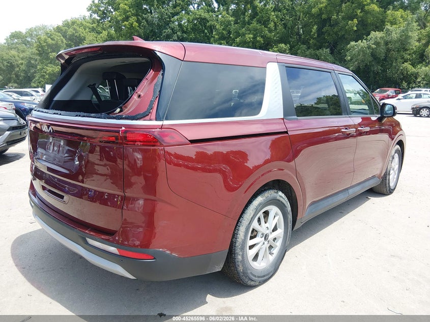 2023 Kia Carnival VIN KNDNB4H38P6280683 IAAI salvage auction — HAIL, Salvage (Missouri), sold $7,700 on 2026-07-22 (photo 4)