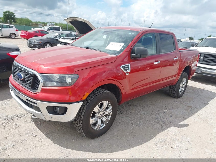 2019 Ford Ranger VIN 1FTER4FH1KLA76005 IAAI salvage auction — HAIL, Salvage Title, sold $3,250 on 2026-07-27 (photo 2)
