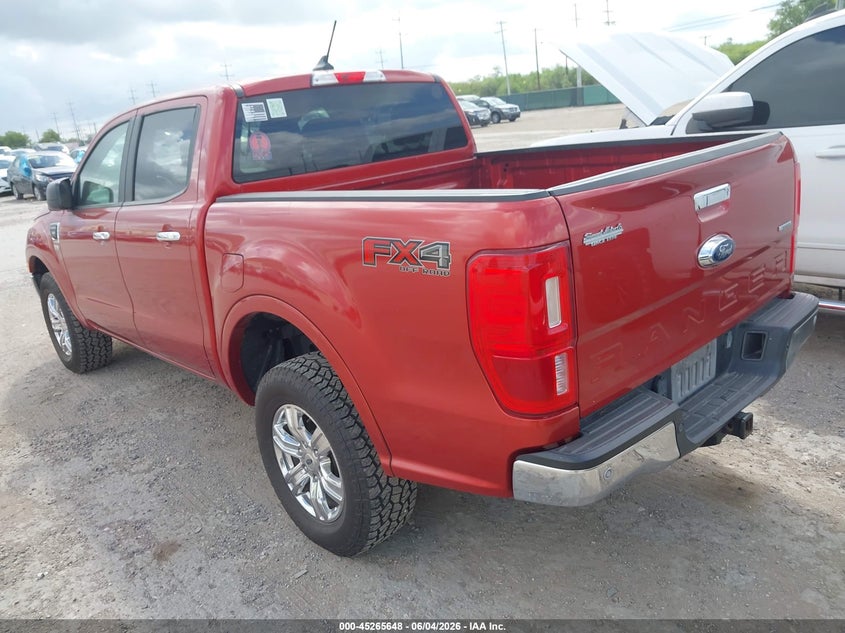 2019 Ford Ranger VIN 1FTER4FH1KLA76005 IAAI salvage auction — HAIL, Salvage Title, sold $3,250 on 2026-07-27 (photo 3)