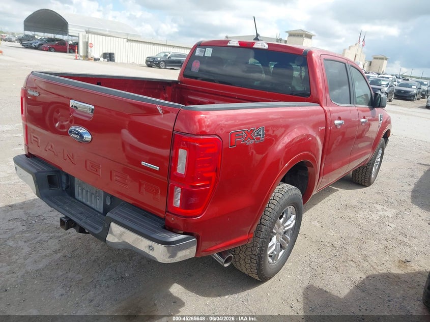 2019 Ford Ranger VIN 1FTER4FH1KLA76005 IAAI salvage auction — HAIL, Salvage Title, sold $3,250 on 2026-07-27 (photo 4)