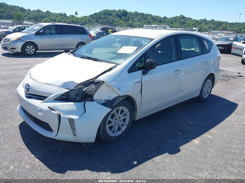 2013 Toyota Prius v VIN JTDZN3EU6D3191904 IAAI salvage auction — LEFT FRONT, Salvage Title, sold $1,600 on 2026-07-11 (photo 2)